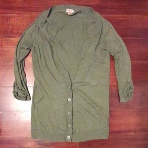 Green cardigan